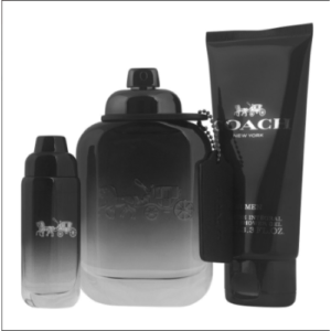 COACH MAN EDT 100ML +15ML EDT +100 S/GEL (3PCS SET)