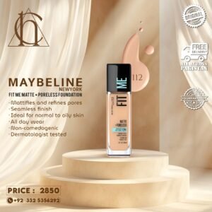 Fit me matte + poreless foundation 112