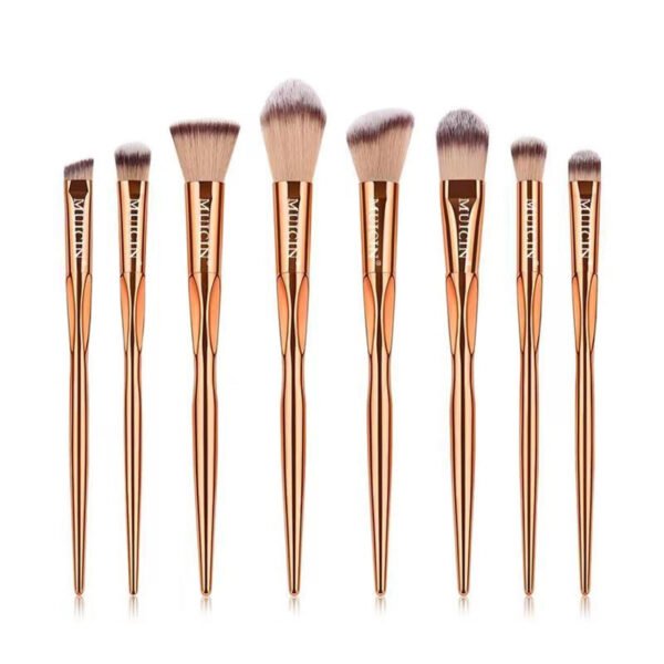 MUICIN Luxe Gold Makeup Brushes 8 PC