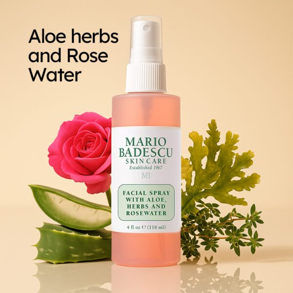 Mario Badescu Skincare Facial Spray with Aloe Herbs and Rosewater 118ml - Image 2